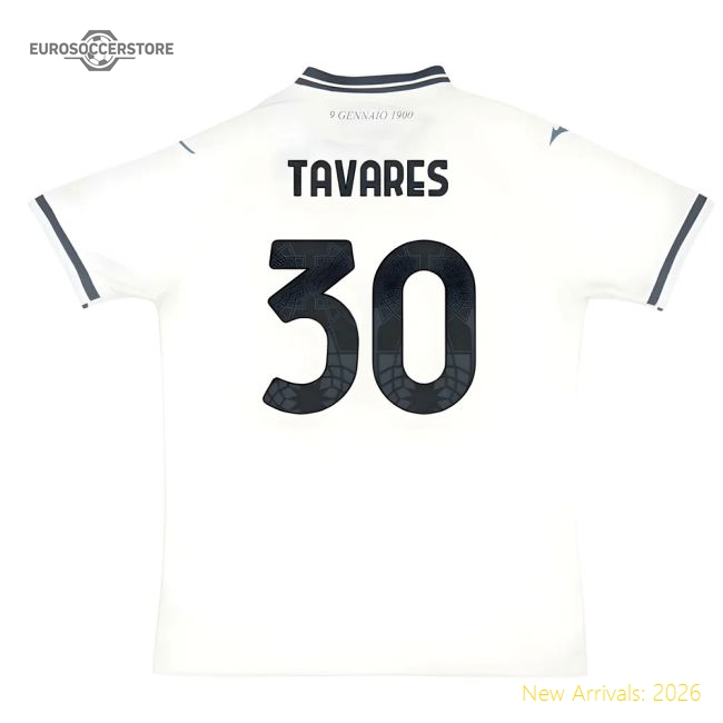2025-2026 Lazio Away Shirt (Tavares 30)-Vantage Point Soccer