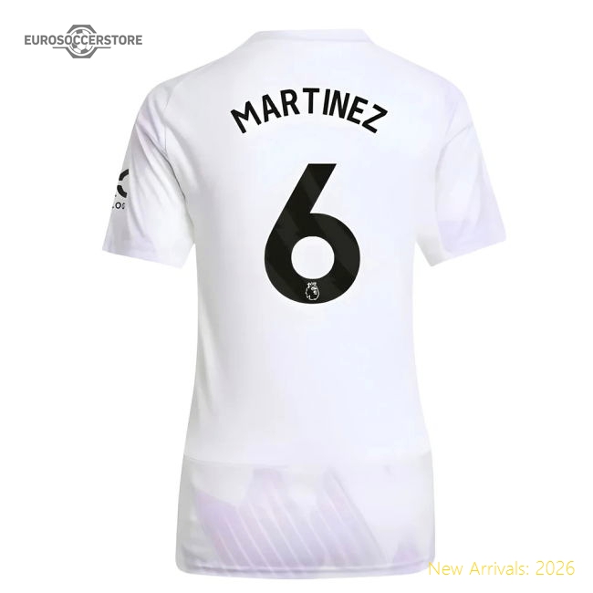 2025-2026 Man Utd Away Shirt (Womens) (Martinez 6)-Football Jersey Hub