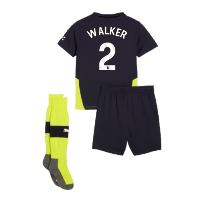 2024-2025 Man City Away Mini Kit (Walker 2)-Football Jersey Hub