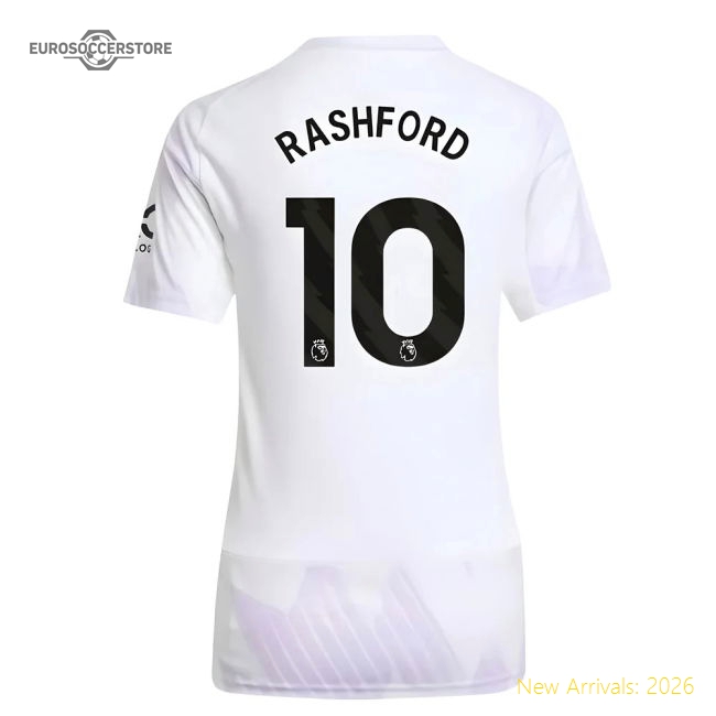 2025-2026 Man Utd Away Shirt (Womens) (Rashford 10)-Football Jersey Hub