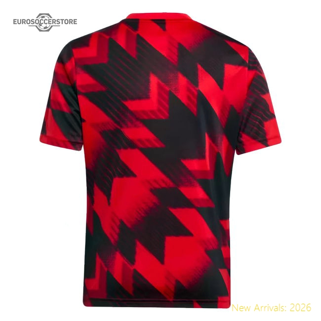 2025-2026 Man Utd Pre-Match Shirt (Red) - Kids (Garnacho 17)-Football Jersey Hub