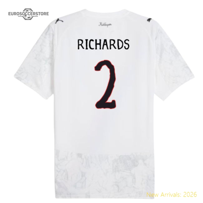 2025-2026 KIDSUPER x Manchester City CWC Shirt (White) (Richards 2)-Football Shirts Shop