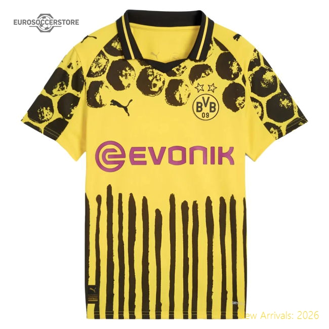2025-2026 KIDSUPER x Borussia Dortmund CWC Shirt - Kids (Rosicky 10)-PitchVibe Kits