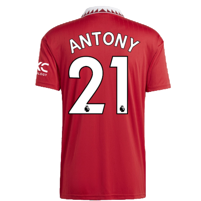 2022-2023 Man Utd Home Shirt (ANTONY 21)-Football Jersey Hub