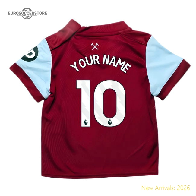 2023-2024 West Ham Home Baby Kit (Your Name)-Vantage Point Soccer