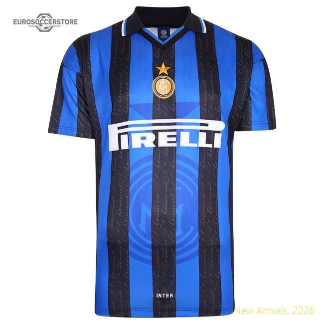 1998 Inter Milan Score Draw Home Shirt (IBRAHIMOVIC 8)-Football Shirts Shop