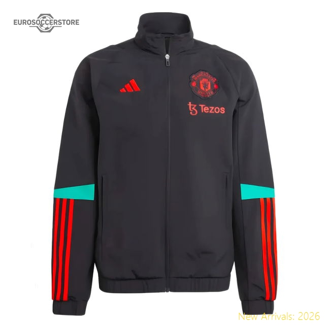 2023-2024 Man Utd Presentation Jacket (Black)-Football Jersey Hub