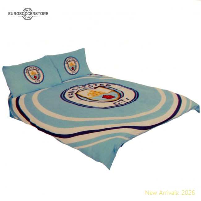 Manchester City FC Pulse Double Duvet Set-Football Shirts Shop