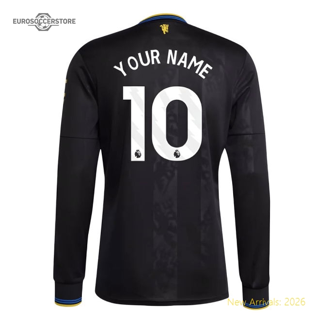 2025-2026 Man Utd Long Sleeve Third Shirt (Your Name)-Football Jersey Hub