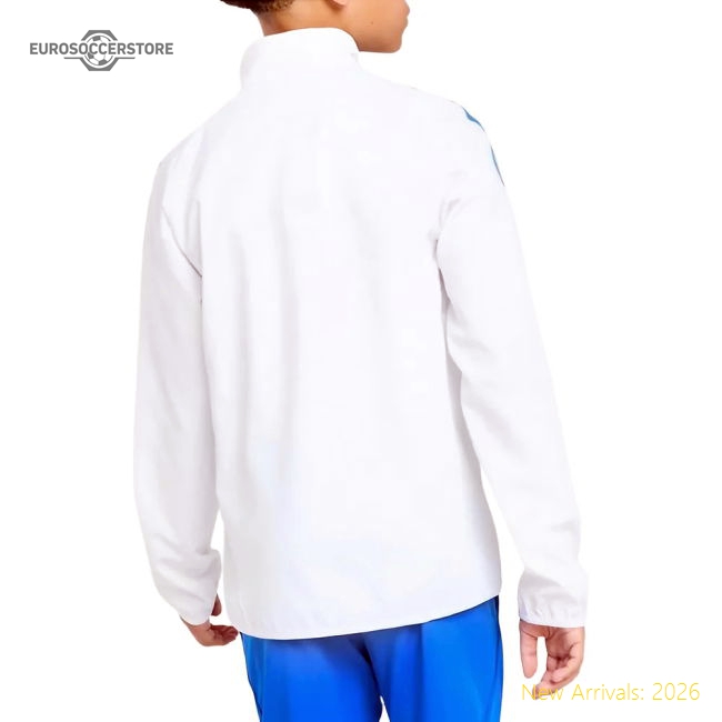 2025-2026 Real Madrid EU Presentation Jacket (White) - Kids-BuySoccerJersey Hub