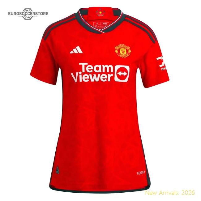 2023-2024 Man Utd Authentic Home Shirt (Ladies)-Football Jersey Hub