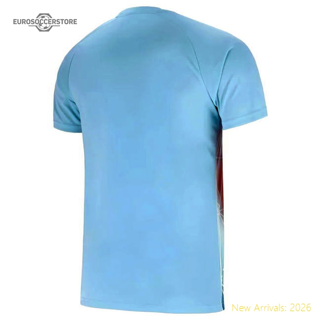 2025-2026 Lazio Pre Match Shirt (Azure Blue)-Vantage Point Soccer