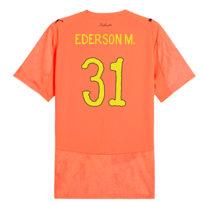 2025-2026 KIDSUPER x Manchester City CWC Shirt (Neon Sun) (Ederson M. 31)-Football Shirts Shop