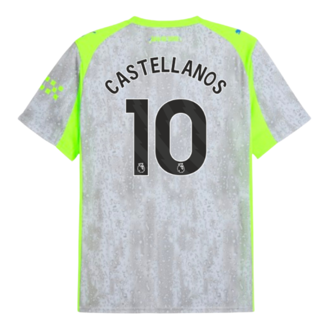 2025-2026 Man City Third Shirt (Castellanos 10)-Football Jersey Hub