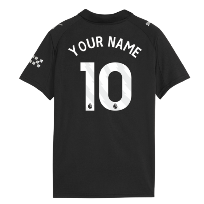 2025-2026 Man City Away Shirt (Kids) (Your Name)-Football Jersey Hub