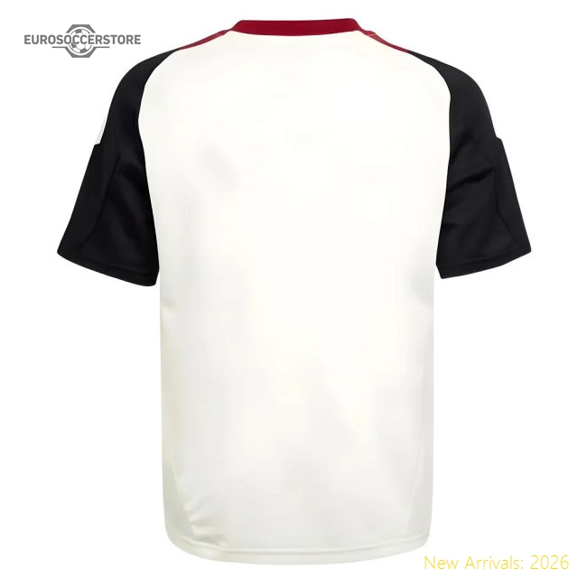2024-2025 Man Utd Training Jersey (Off White) - Kids (Beckham 7)-Football Jersey Hub