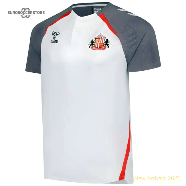 2025-2026 Sunderland Training Polo Shirt (White)-Football Shirts Shop