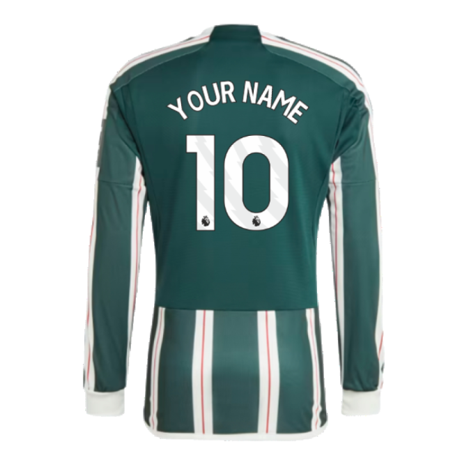 2023-2024 Man Utd Long Sleeve Away Shirt (Your Name)-Football Jersey Hub