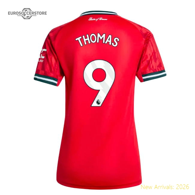 2025-2026 Man Utd Home Shirt (Womens) (Thomas 9)-Football Jersey Hub