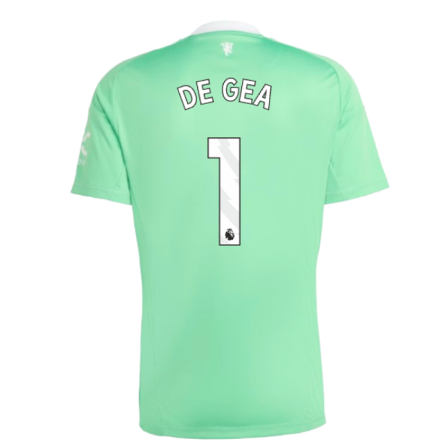 2025-2026 Man Utd Third Goalkeeper Shirt (Green) (De Gea 1)-Football Jersey Hub