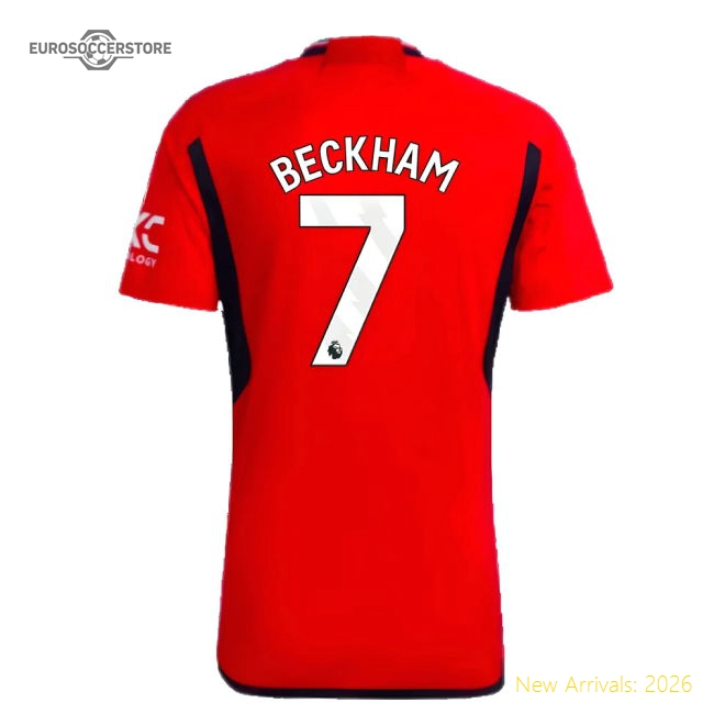 2023-2024 Man Utd Home Shirt (Beckham 7)-Football Jersey Hub