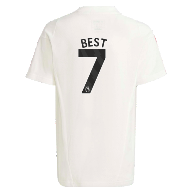 2023-2024 Man Utd Training Tee (White) - Kids (Best 7)-Football Jersey Hub
