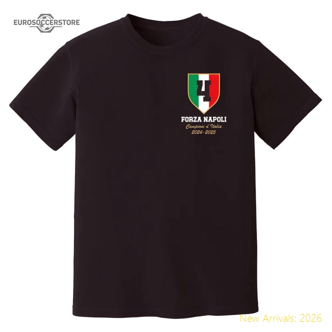 Napoli Campioni T-Shirt (Black)-Vantage Point Soccer