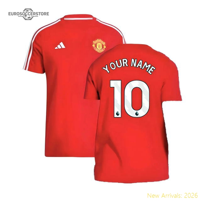 2024-2025 Man Utd DNA Tee (Red) (Your Name)-Football Jersey Hub