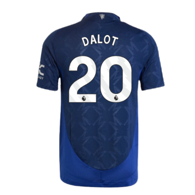 2024-2025 Man Utd Authentic Away Shirt (Dalot 20)-Football Jersey Hub