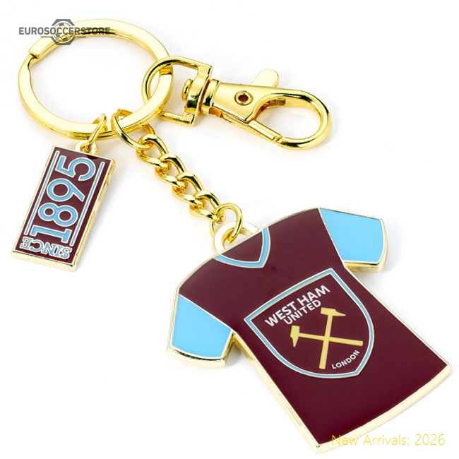 West Ham United FC Shirt Charm Keyring-Vantage Point Soccer