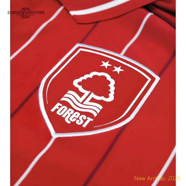 2025-2026 Nottingham Forest Home Shirt (Kids)-Vantage Point Soccer