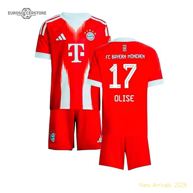 2025-2026 Bayern Munich Home Mini Kit (Olise 17)-PitchVibe Kits