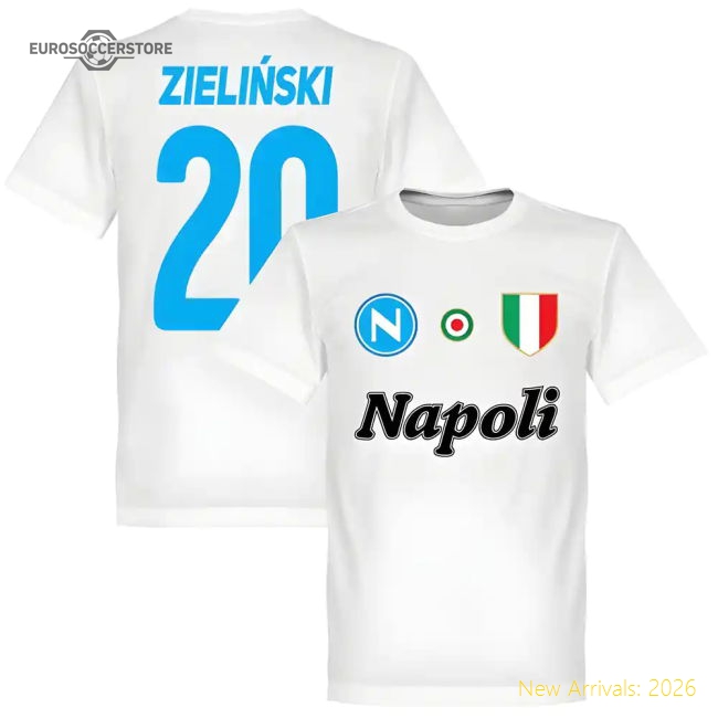 Napoli Zielinski 20 Team T-Shirt - White-Vantage Point Soccer