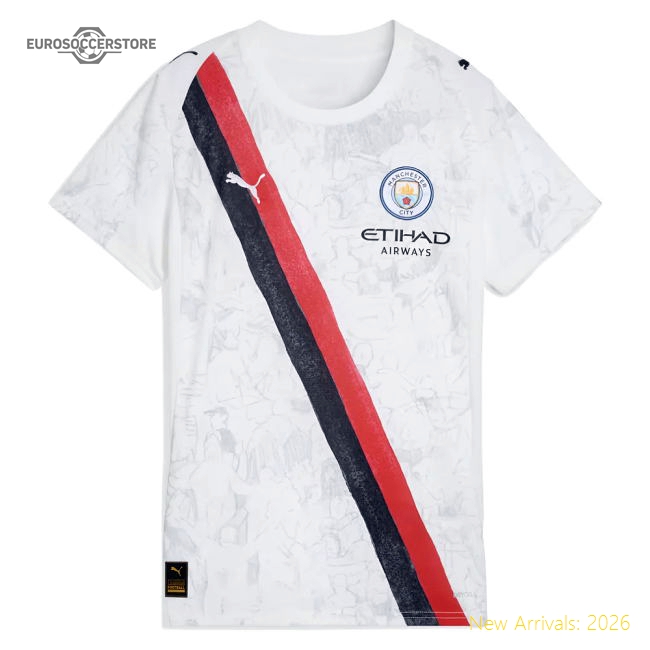 2025-2026 KIDSUPER x Manchester City CWC Shirt (White) - Womens (Wright Phillips 29)-Football Shirts Shop