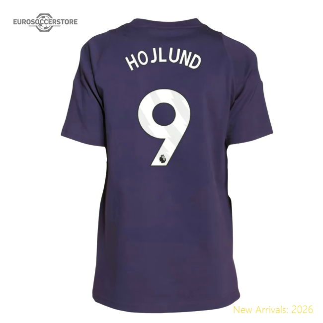 2025-2026 Man Utd Training Tee (Aurora Plum) - Kids (Hojlund 9)-Football Jersey Hub
