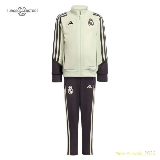 2025-2026 Real Madrid Tracksuit (Almost Lime) - Infants-BuySoccerJersey Hub
