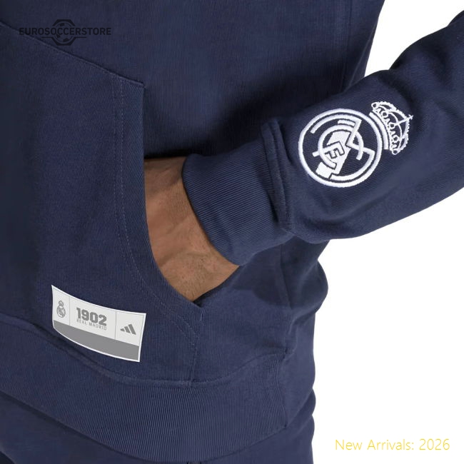 2025-2026 Real Madrid US Hoody (Legend Ink)-BuySoccerJersey Hub
