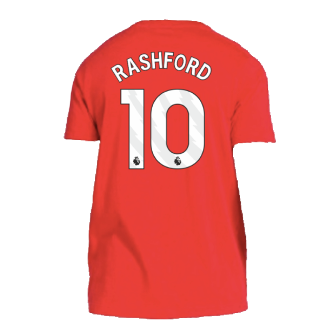 2024-2025 Man Utd DNA Tee (Red) (Rashford 10)-Football Jersey Hub