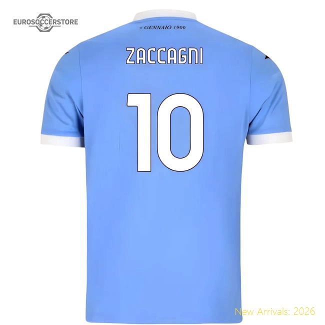 2025-2026 Lazio Home Shirt (Zaccagni 10)-Vantage Point Soccer