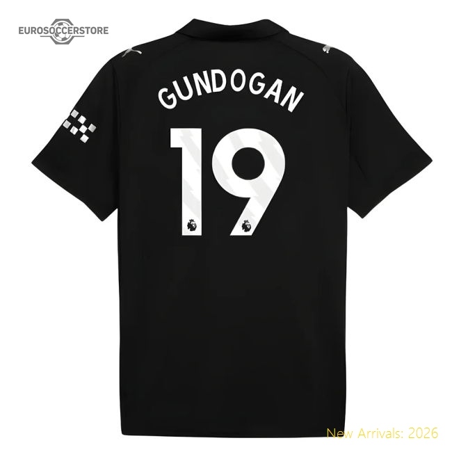 2025-2026 Man City Away Shirt (Gundogan 19)-Football Jersey Hub