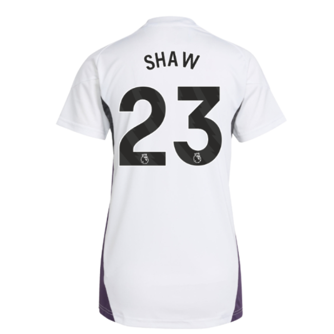 2025-2026 Man Utd Training Jersey (White) - Womens (Shaw 23)-Football Jersey Hub