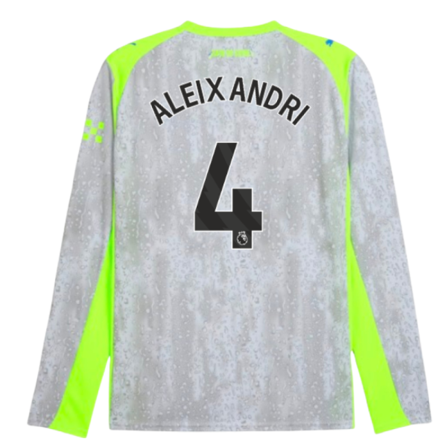 2025-2026 Man City Long Sleeve Third Shirt (Aleixandri 4)-Football Jersey Hub