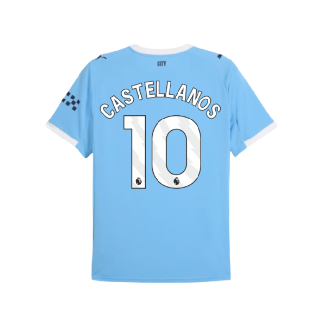 2025-2026 Man City Home Shirt (Castellanos 10)-Football Shirts Shop
