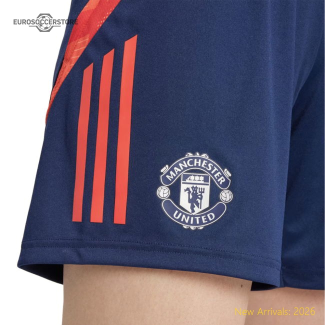 2024-2025 Man Utd Training Shorts (Night Indigo) - Womens-Football Jersey Hub