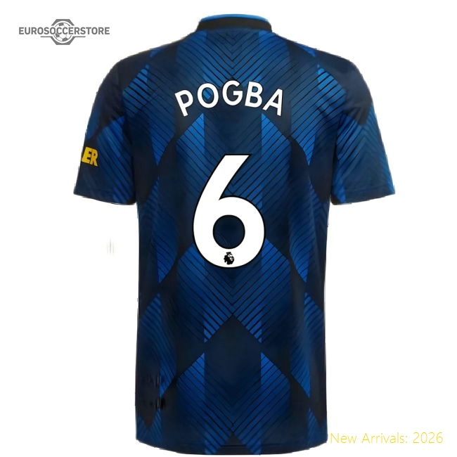 Man Utd 2021-2022 Third Shirt (POGBA 6)-Football Jersey Hub