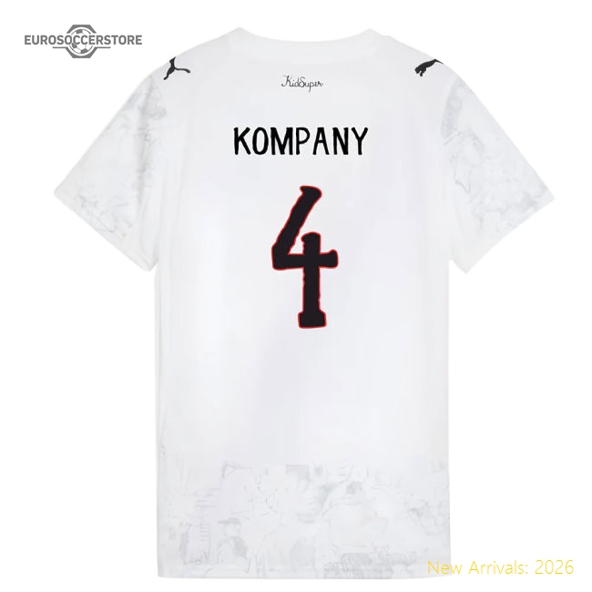 2025-2026 KIDSUPER x Manchester City CWC Shirt (White) - Womens (Kompany 4)-Football Shirts Shop