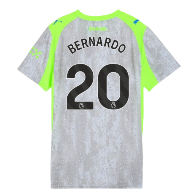 2025-2026 Man City Third Shirt (Womens) (Bernardo 20)-Football Jersey Hub