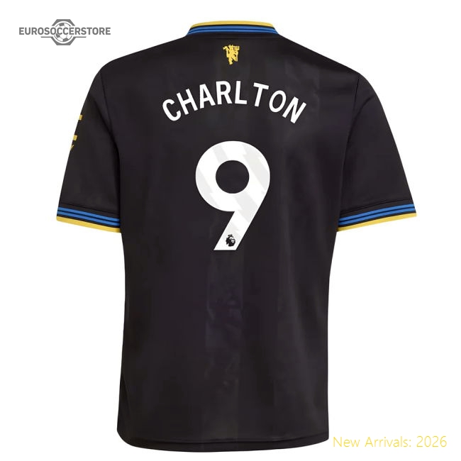 2025-2026 Man Utd Third Shirt (Kids) (Charlton 9)-Football Jersey Hub