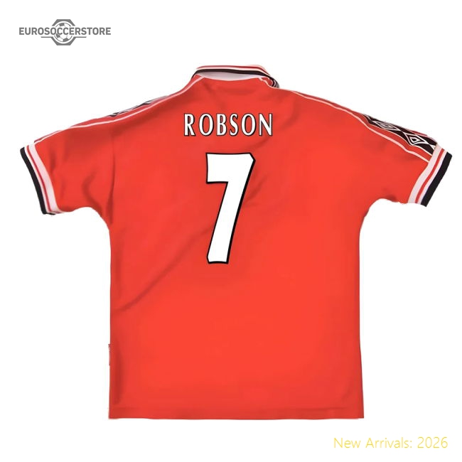 Manchester United 1998-2000 Home Shirt (XXL) (Excellent) (Robson 7)-Football Jersey Hub