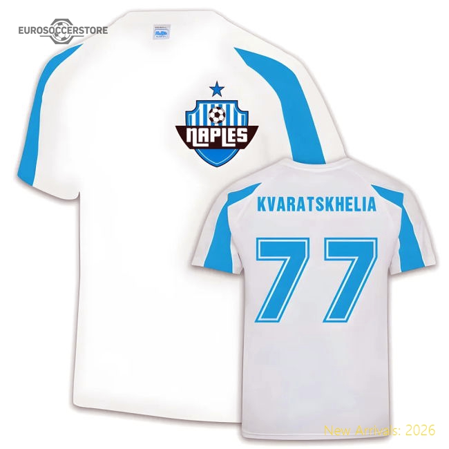 Napoli Sports Training Jersey (Khvicha Kvaratskhelia 77)-Vantage Point Soccer